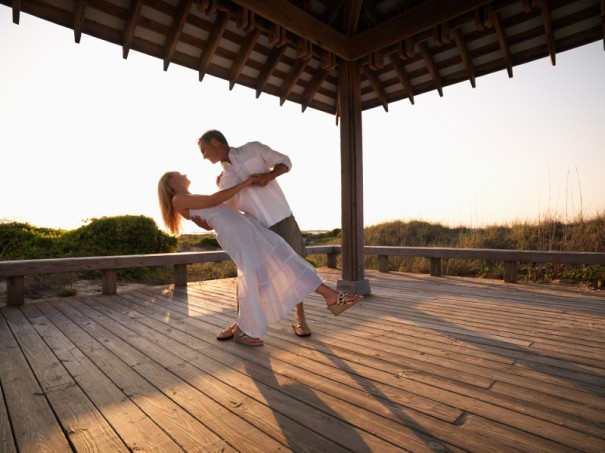 Couple dancing.