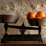 Old balance and oranges