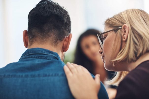 couple talking, how to let go of a relationship