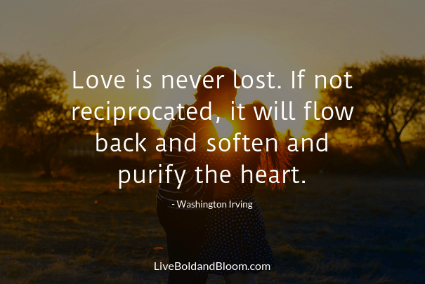 washington irving love is never lost short quotes