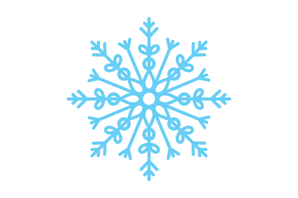 snowflake, easy things to draw