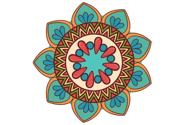 mandala, easy things to draw