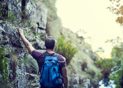 man hiking fun facts about yourself