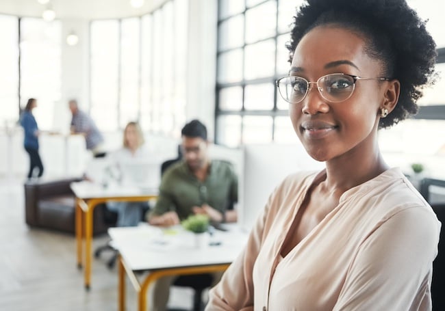 young woman in office close up passion vs purpose