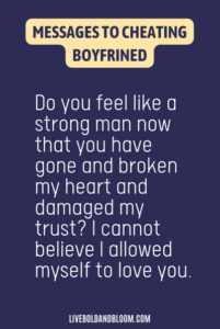 23 Messages to a Cheating Boyfriend