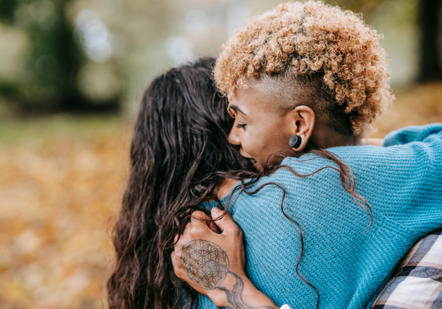 two sweet couple hugging each other psychological facts about soulmates