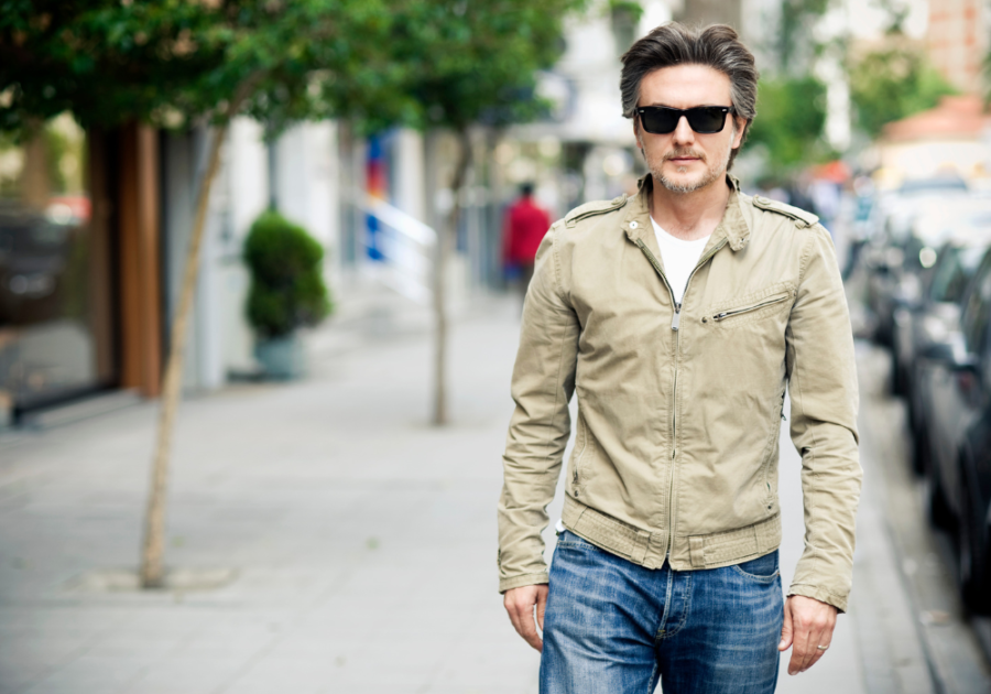 man in shades walking in the street Sigma Male Tests