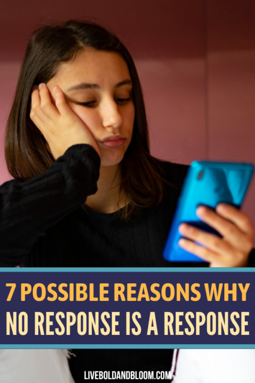 Waiting for someone to respond? Here are some possible reasons why no response is a response. Take a hint from these and move on.