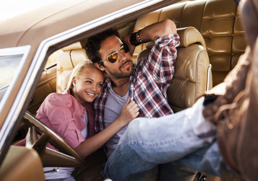 couple cuddling in the car why do girls like bad boys