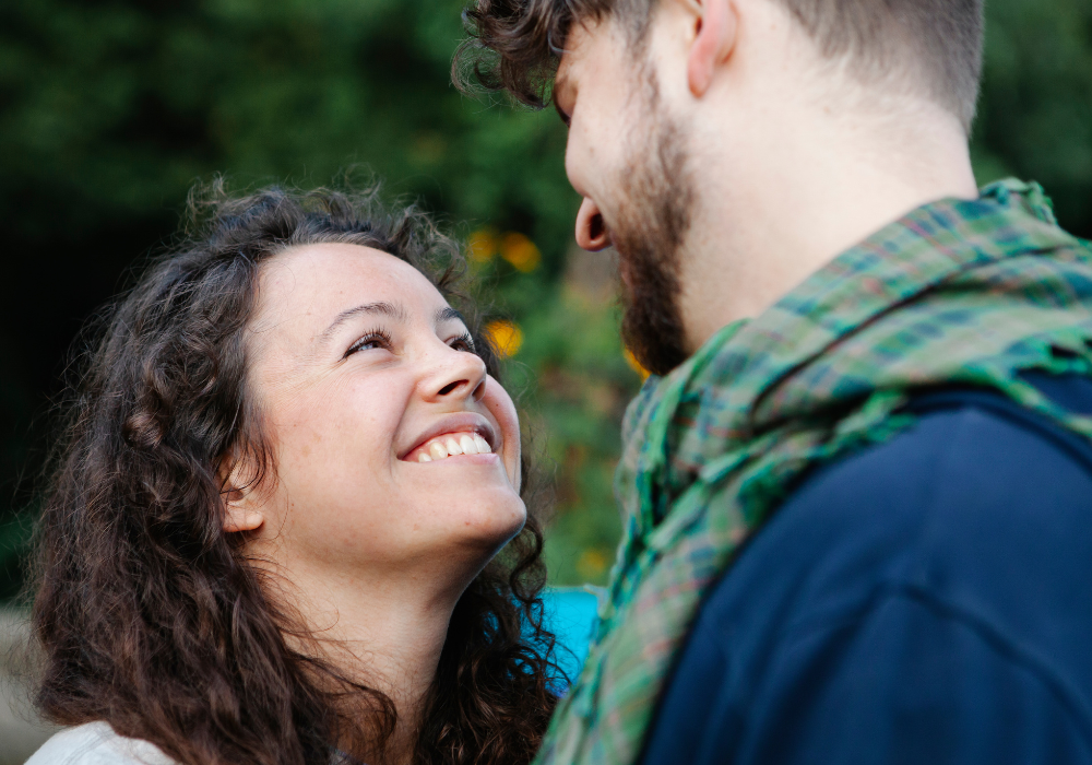 couple smiling at each other how to be a better wife