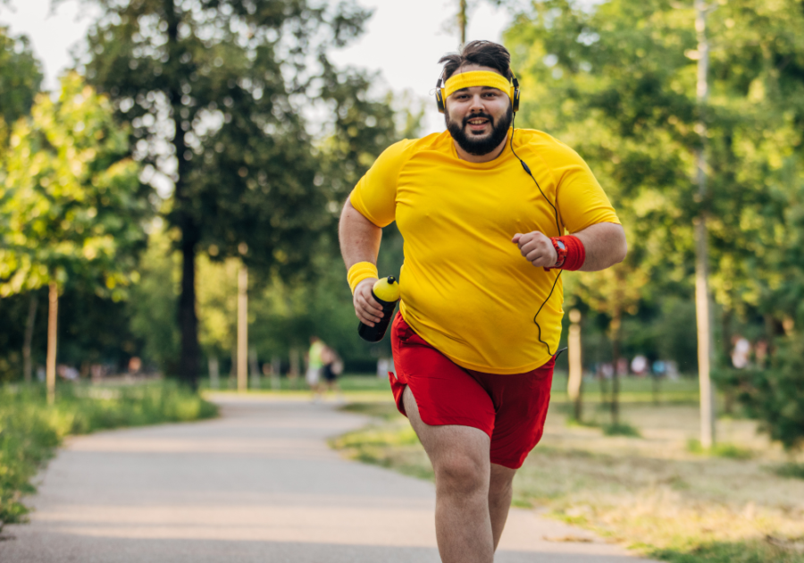 man running on path Signs You Are Unattractive