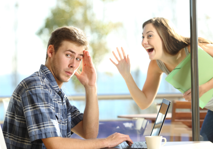 woman waving to man through window Reasons Guys Don't Like You