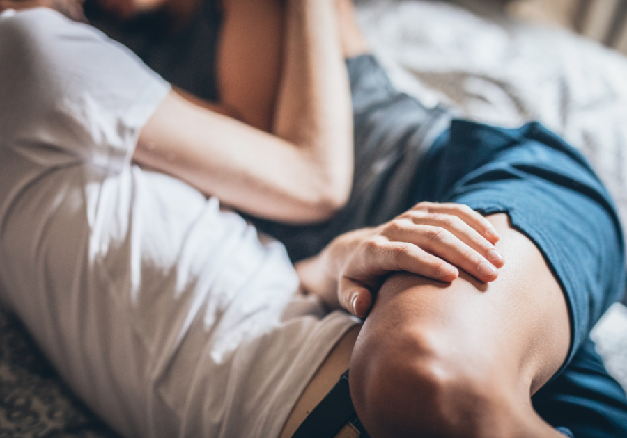 couple laying close together Open Marriage Rules