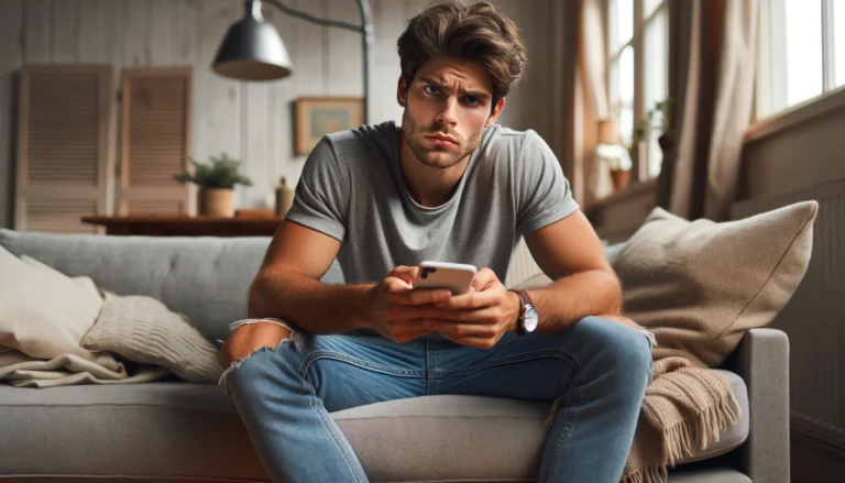 man sitting on sofa Why Is Dating So Hard for Guys?